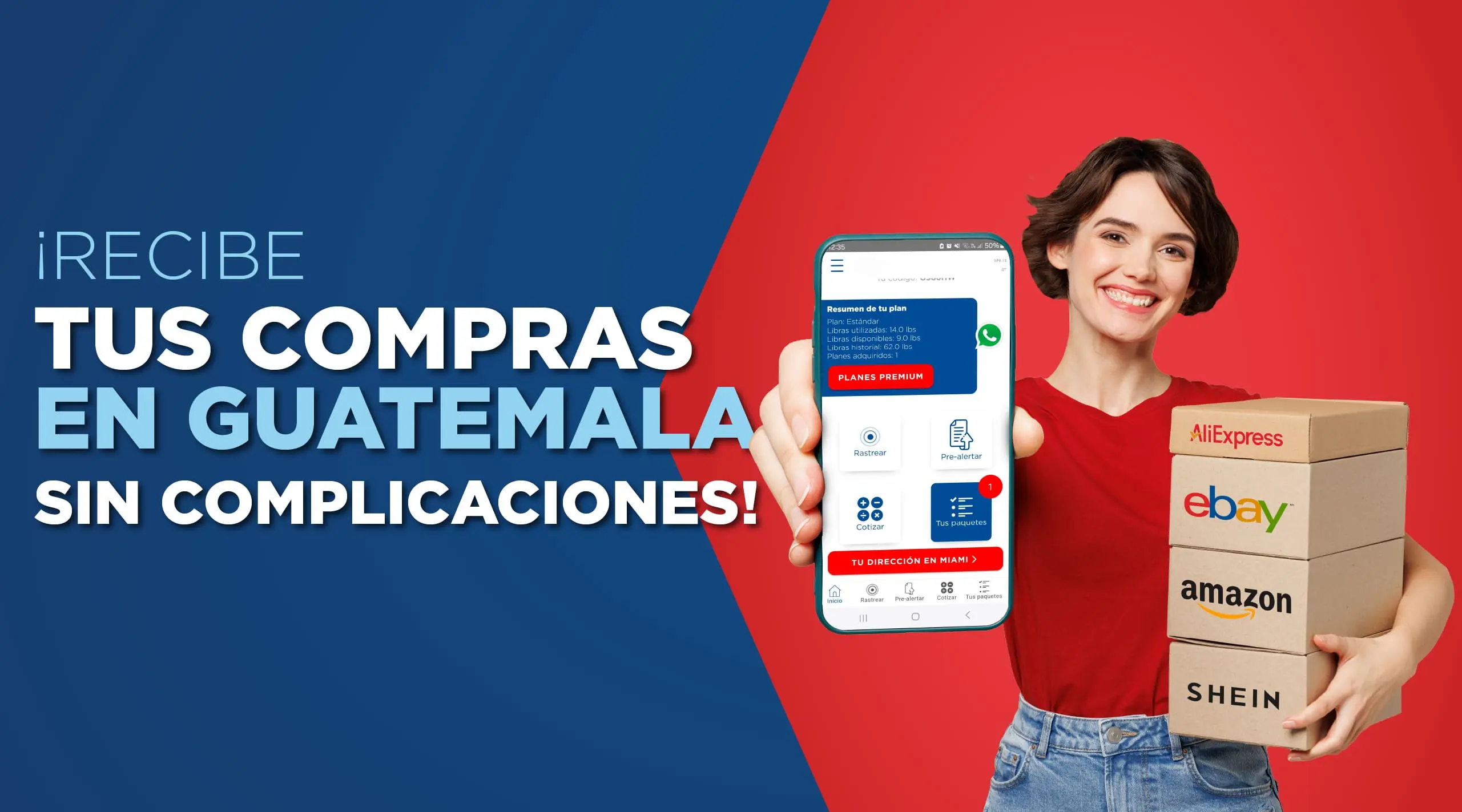 Recibe tus compras de AliExpress, Amazon, eBay y Shein en Guatemala con Quick Box USA